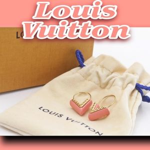LOUIS VUITTON Essential V Hoop Earrings